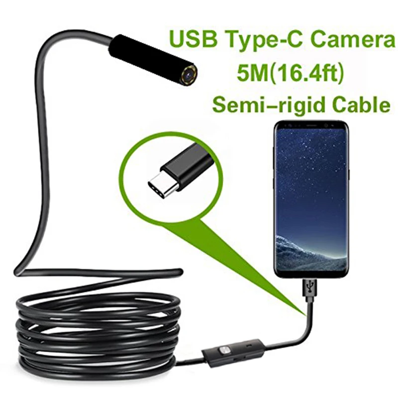 

USB-камера-эндоскоп с разъемом Type-c и кабелем 7,0 мм