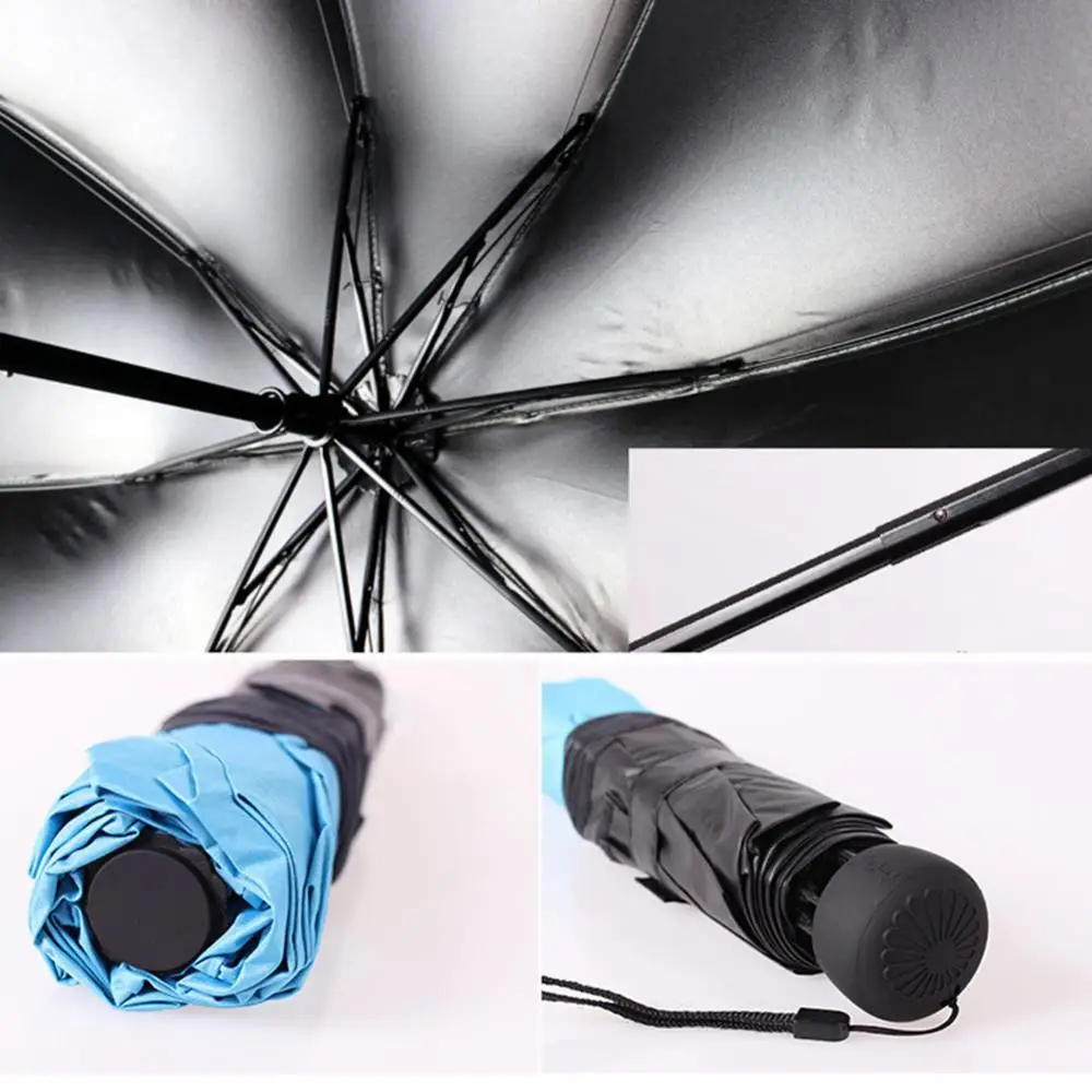 

80% Hot Sales!!! Waterproof Portable Folding Rain Sunlight Umbrella Travel Anti-UV Summer Parasol