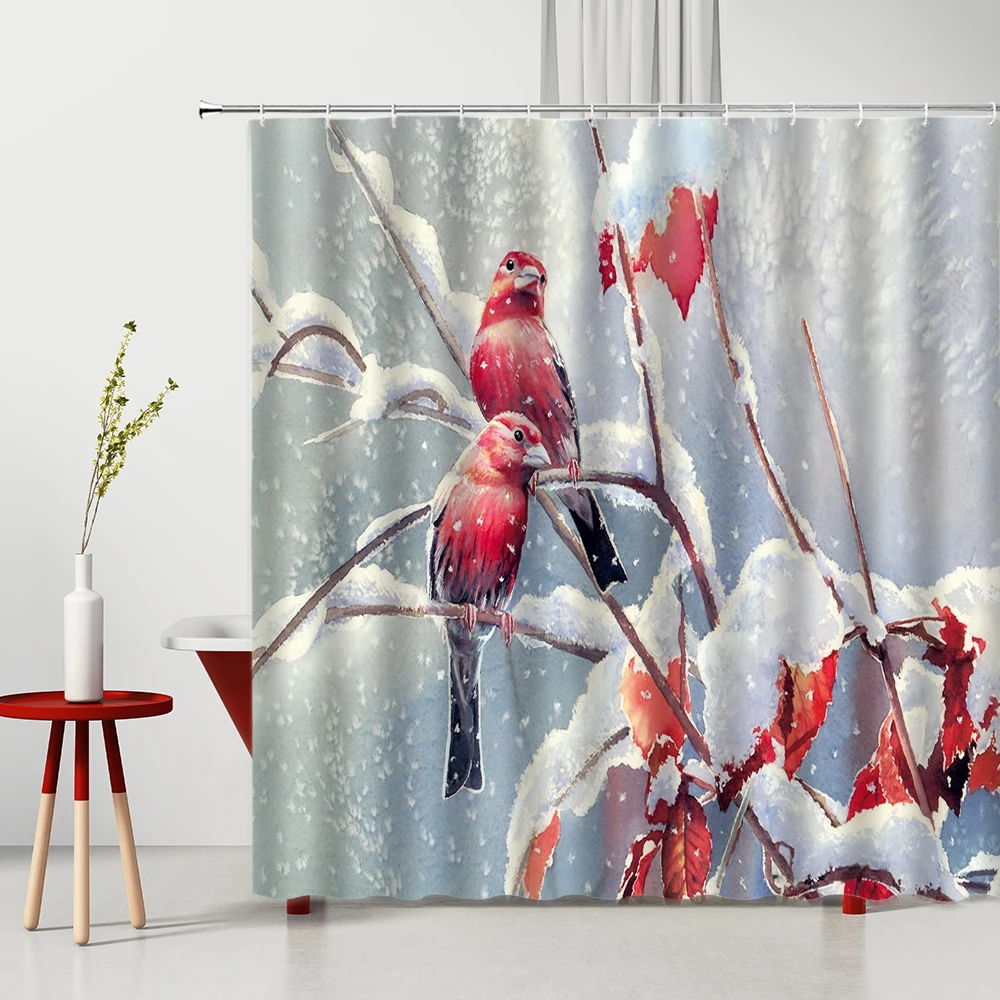 Шторы для душа в китайском стиле с цветами и птицами моющиеся перегородки из