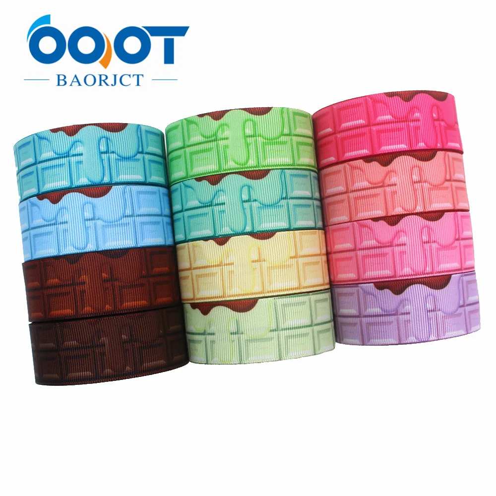 OOOT BAORJCT I 191123 2595 25 мм 10 ярдов Лава многоцветные геометрические grosgrain ленты лук
