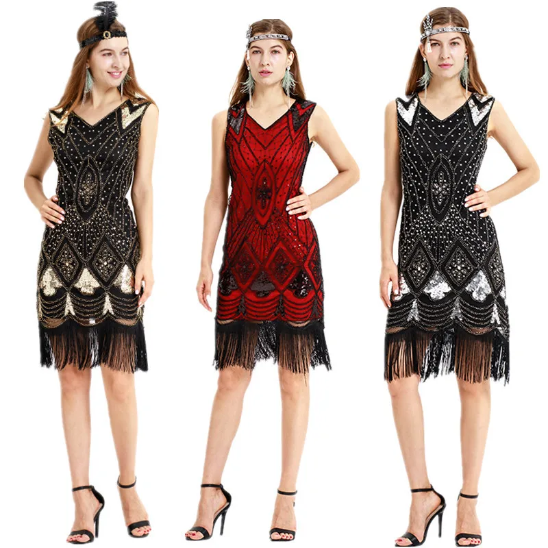 Сценическая одежда для выступлений модный ретро женский взрослый длинный