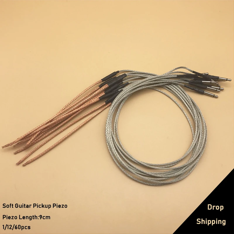 12/60 шт. Акустическая гитара мостовое Седло Пьезо мягкий эквалайзер пьезо с 2 5 мм