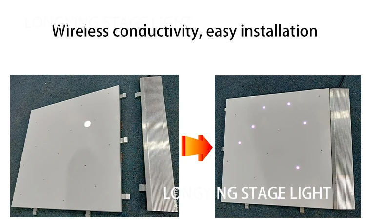 Беспроводные подключения 2 фута * Led танцпол RGB полный цвет Свадебные танцевальные