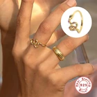 Роскошное кольцо из стерлингового серебра 925 пробы с разноцветными кристаллами CZ, изящное ювелирное изделие, кольцо на палец для женщин, влюбленных, девушек, пар, коктейльных колец