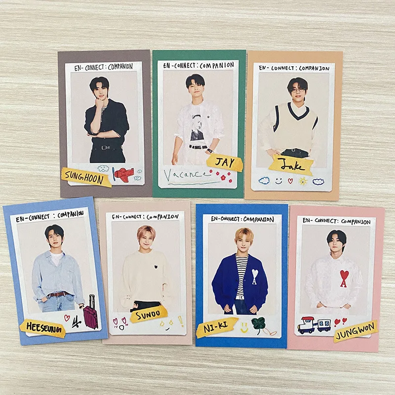 

7pcs/set ENHYPEN Photocard Kpop New Album Photo cards LOMO Card ENHYPEN