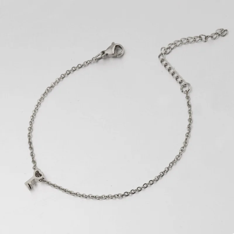 

1pcs Gold Stainless Steel Key Charms Link Chain Bracelets Women Everyday Jewellery Femme Wedding Lovers Gifts Jewelry Findings