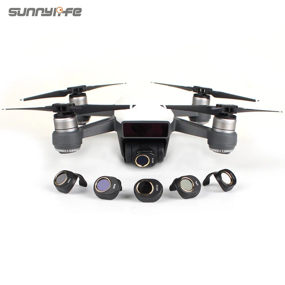 Фильтр объектива камеры Sunnylife CPL MCUV ND4 ND8 ND16 ND32 набор фильтров для DJI SPARK не влияет на