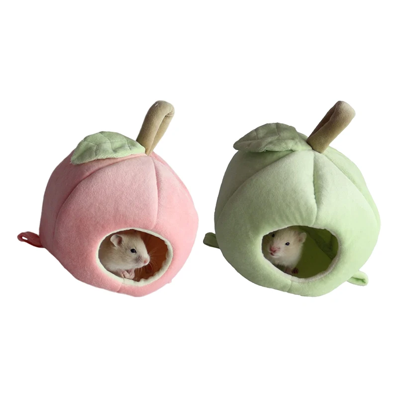 Симпатичная зимняя теплая мини клетка для домашних животных хомяки Лежанка