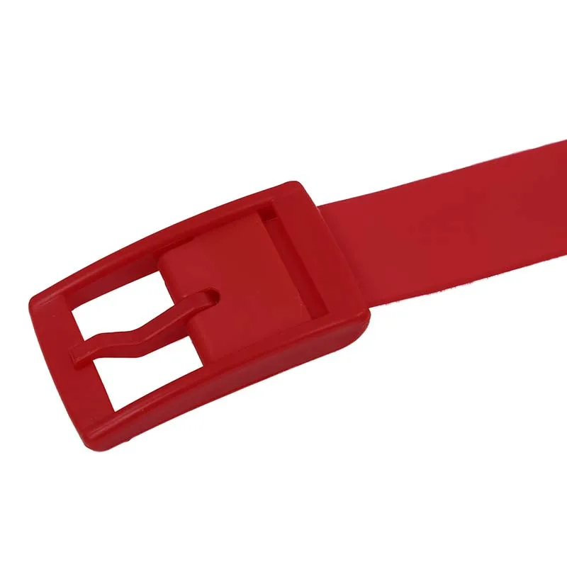 

Unisex Stylish Candy Colours Silicone Plastic belt red