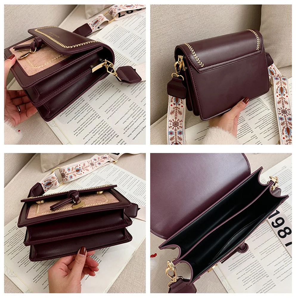 

In summer 2021, the new Korean fashion shoulder bag has a wide shoulder strap and slung women's bag with a small shoulder bag