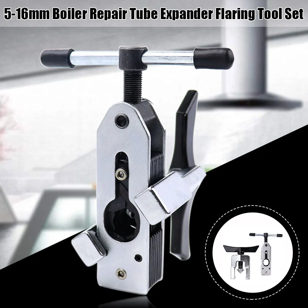 

5-16mm Tube Expander Flaring Tool Set Practical Radiator Repair Refrigerator Condenser Air Conditioner For Eccentric Cone Type