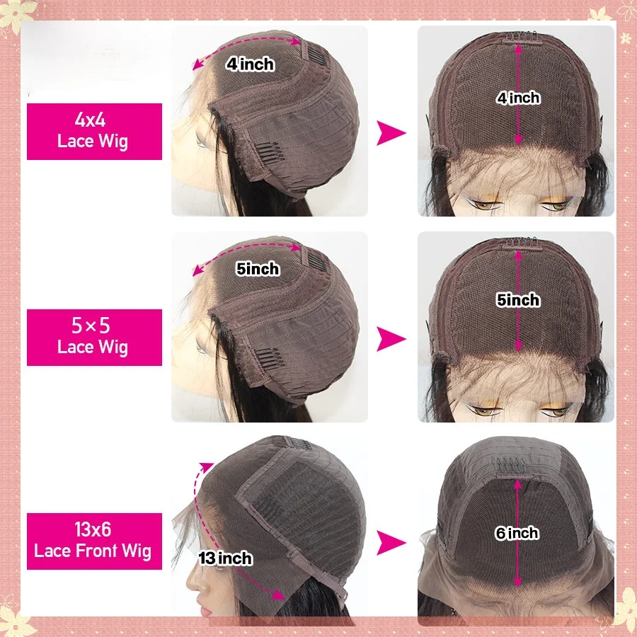 

HD Transparent Lace Front Wigs 13x6 HD Lace Front Wigs Human Hair Prey Decoration 13x4