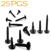 25pcs self drilling screw phillips pan round thread wafe washer head self tapping screw bolt stainless steel m4 2
