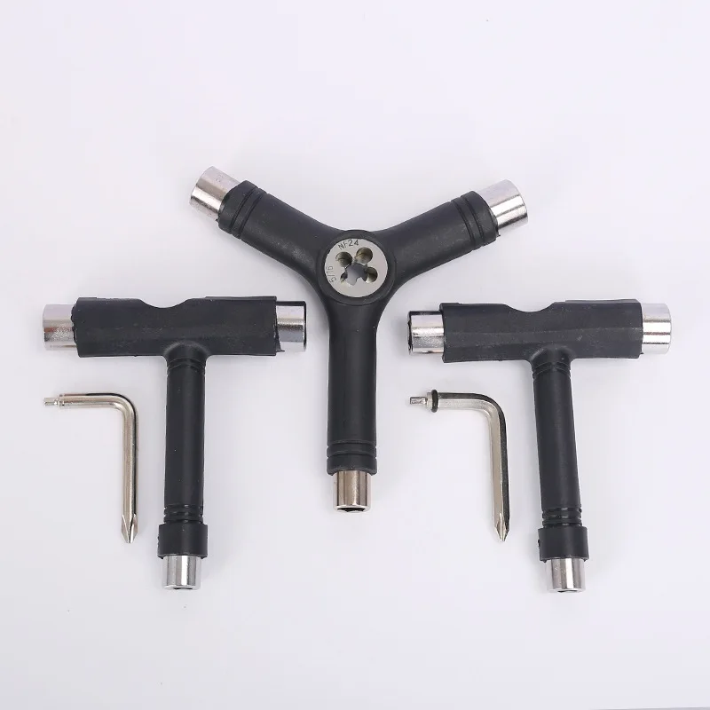 

Home Hardware Skateboard Special T-shaped Stainless Steel Tool Wrench Accessories Fish Skateboard Tool