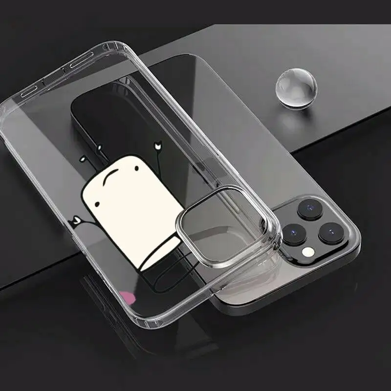 

Cute Milk Biscuits BFF Couple Phone Case Transparent for iPhone Samsung A S 11 12 6 7 8 9 30 Pro X Max XR Plus lite