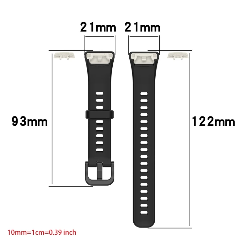 

Replacement Sport Silicone Watch Band Wrist Strap for Honor Band 6 Smart Watch E65C