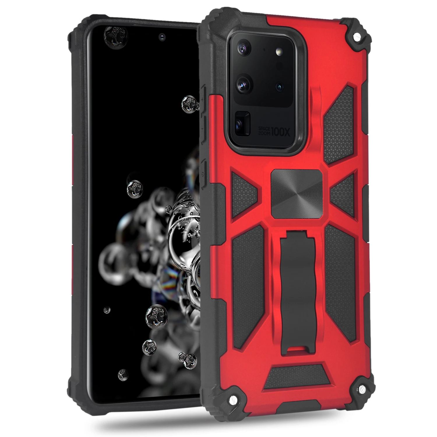

Armor Anti Fall Rugged Protection Phone Case For Samsung Galaxy A01 M80S M40S M01 M51 M31S M11 Core Magnetic Kickstand PC Cover