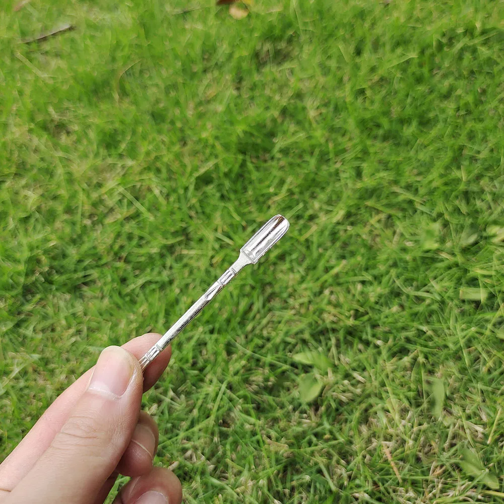 10 шт. Лопата в форме короны 78 мм металлическая ложка нюхатель трубка порошок