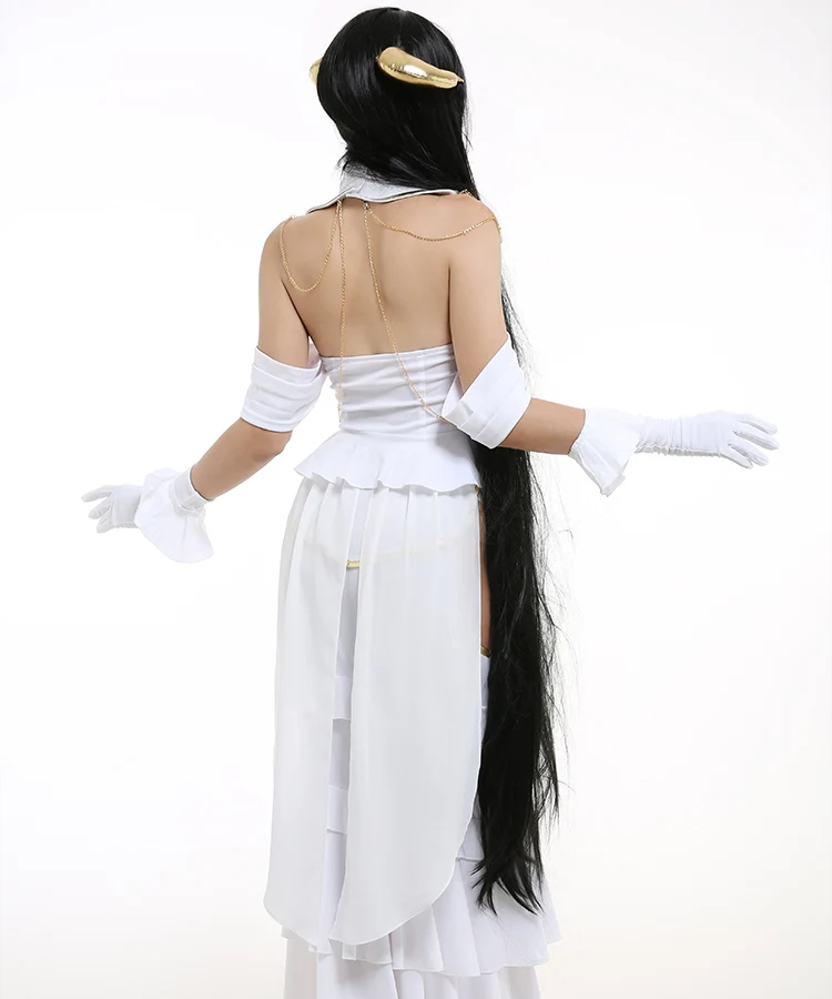 Женский костюм для косплея Albedo белое платье Оверлорд альбедо Хэллоуин