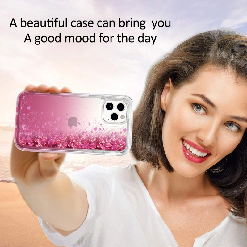 Ударопрочный чехол Heacy Duty для iPhone 11 Pro Max XR с защитой экрана блестящий жидким