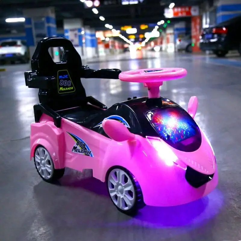 Детский Электрический четырехколесный игрушечный автомобиль, От 1 до 3 лет, Детский самокат с музыкой, йо-йо, детская коляска, ходунки, игрушечный автомобиль