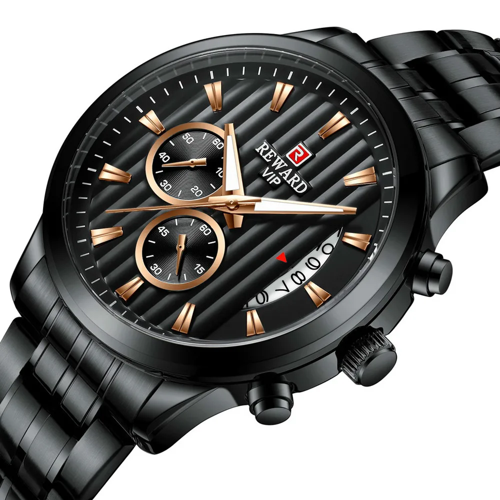 Часы наручные мужские кварцевые с хронографом брендовые Роскошные спортивные