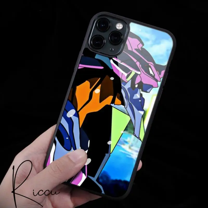 

Anime EVA Genesis Evangelion Phone Case Rubber for iPhone 12 11 Pro Max XS 8 7 6 6S Plus X 5S SE 2020 XR 12Mini case