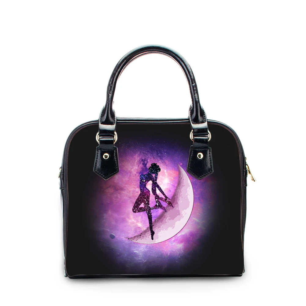 

Handbag Women Luxury Hand Bag Totes Ladies PU Leather Shoulder Crossbody Bag Feminine Cusotm Cartoon Anime Sailor Moon Print
