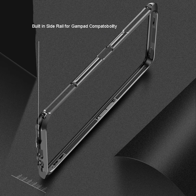 ZSHOW Case for Xiaomi Black Shark 4 Pro Bumper Metal Aluminum Cooler Compatible Built in Rails Gamepad | Мобильные телефоны и