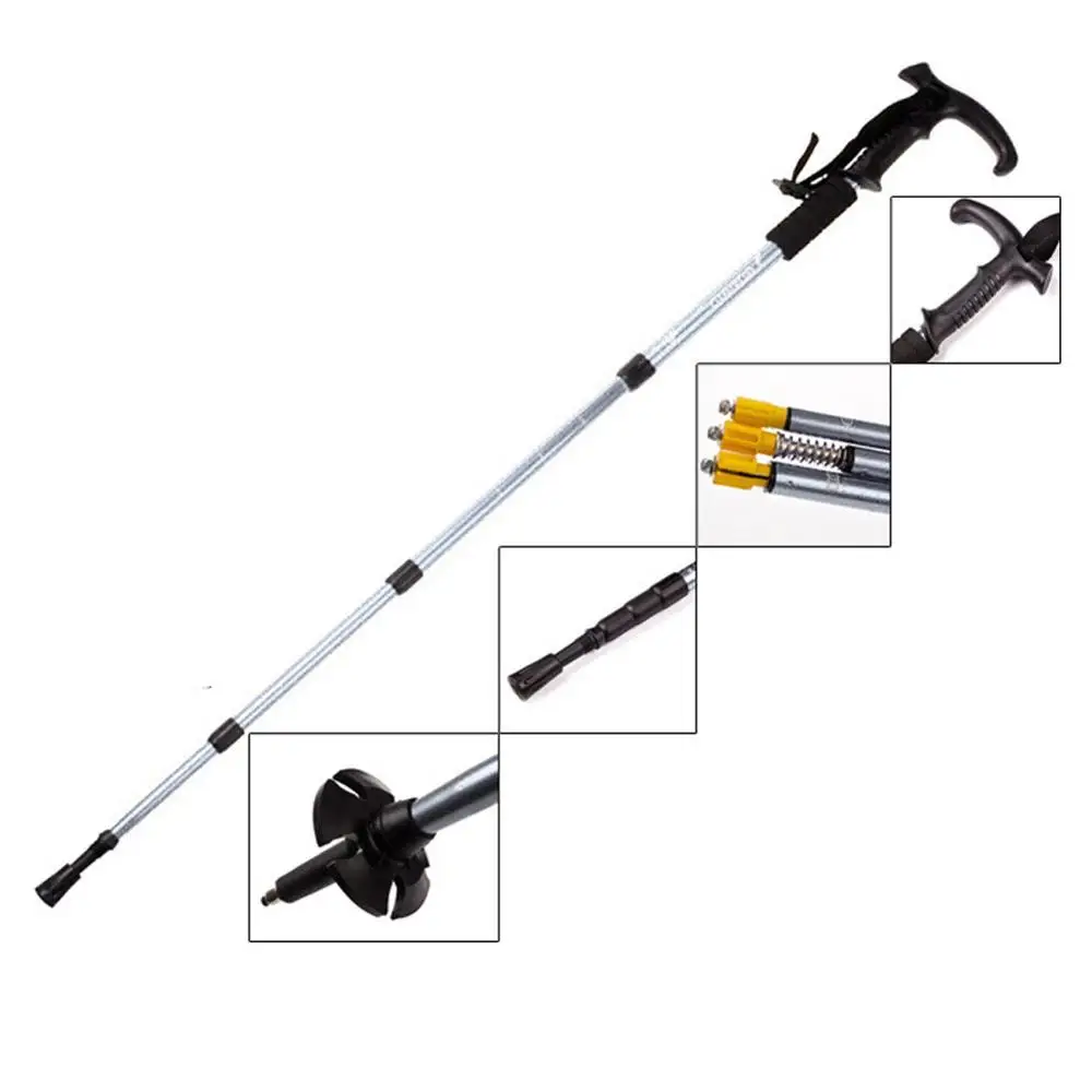 Скандинавская Складная палка для ходьбы 50 110 см 4 секции Противоударная