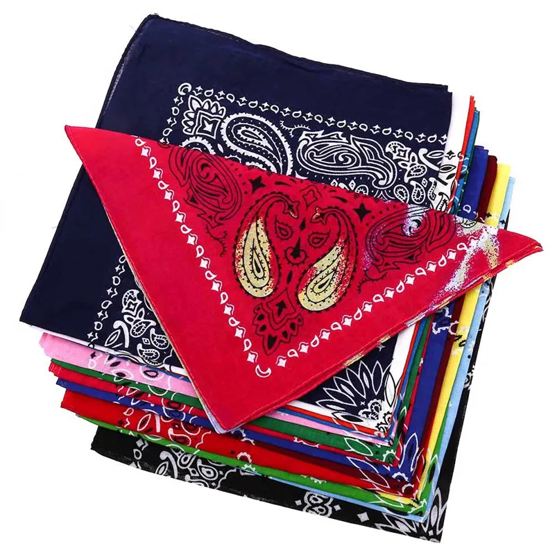 Женский шарф Бандана с принтом квадратный головной убор для езды на