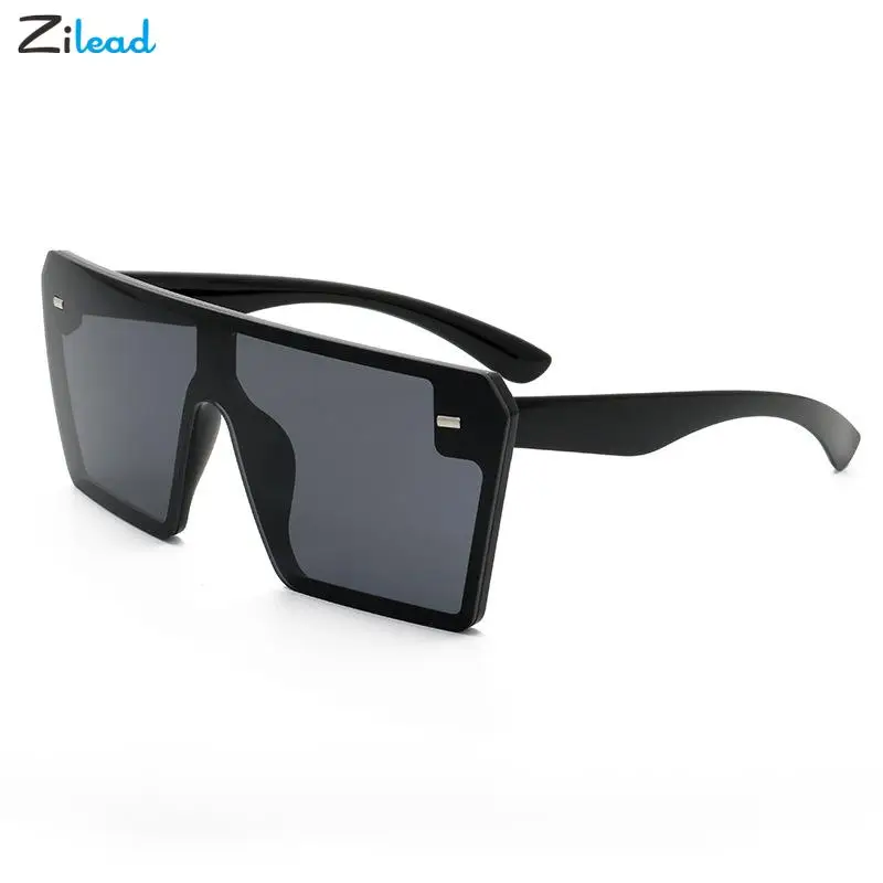 

Солнечные очки Zilead в стиле ретро для мужчин и женщин, модные дизайнерские большие градиентные солнцезащитные аксессуары в квадратной оправ...