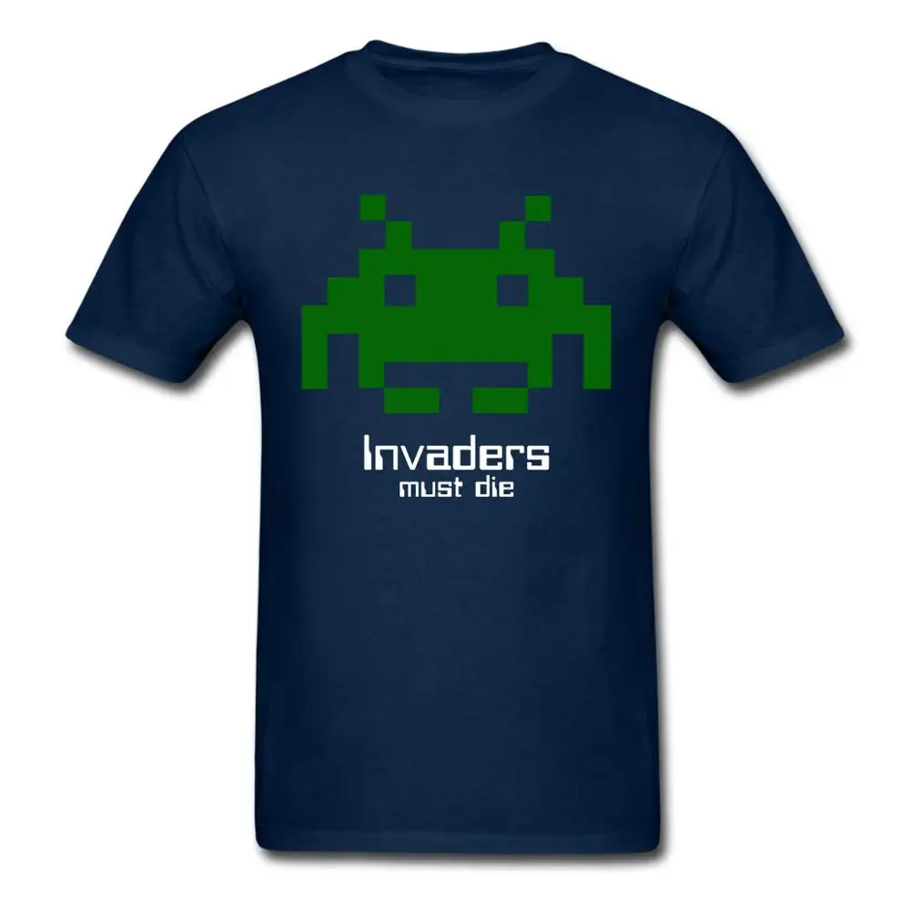 

80s Video Game invaders Tee Shirt Men's Funny Favorite T-Shirts T Shirt 100% Cotton Tee USA SIZE