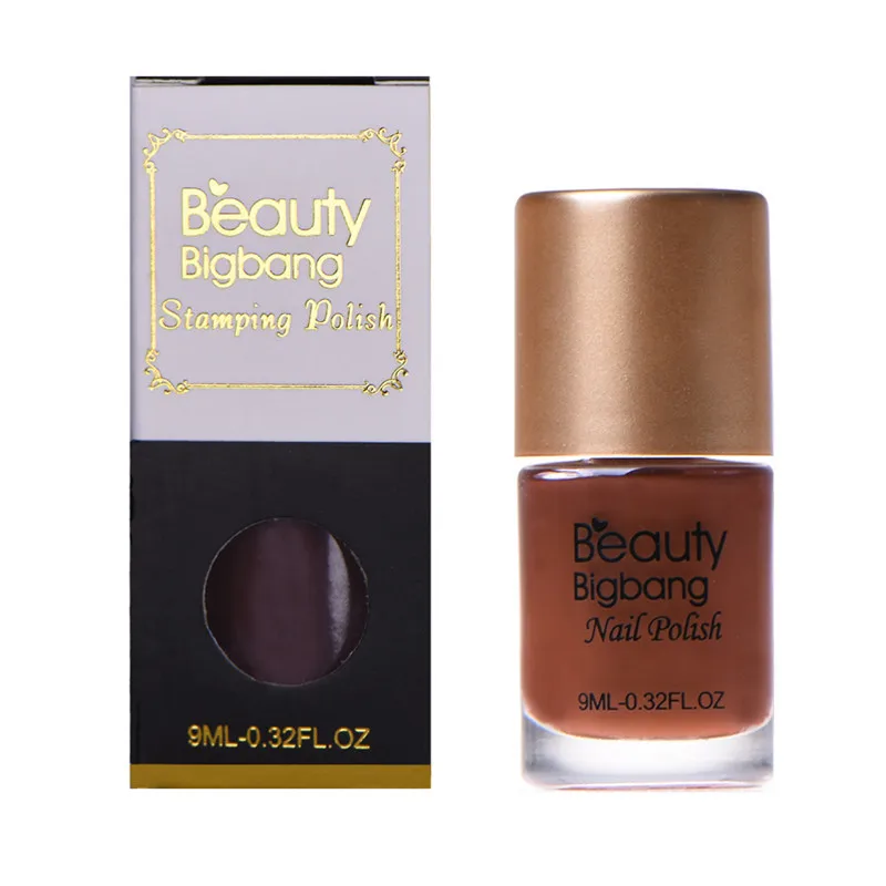BeautyBigBang 9 мл 6 бутылок стемпинг ногтей Покрытие набор синий печать лак для дизайна ногтей шаблон плесень лак для ногтей набор