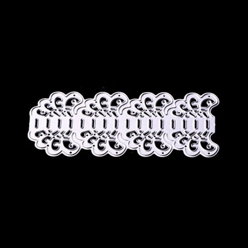 Новая мода кружева цветок край границы металла резки трафареты для DIY