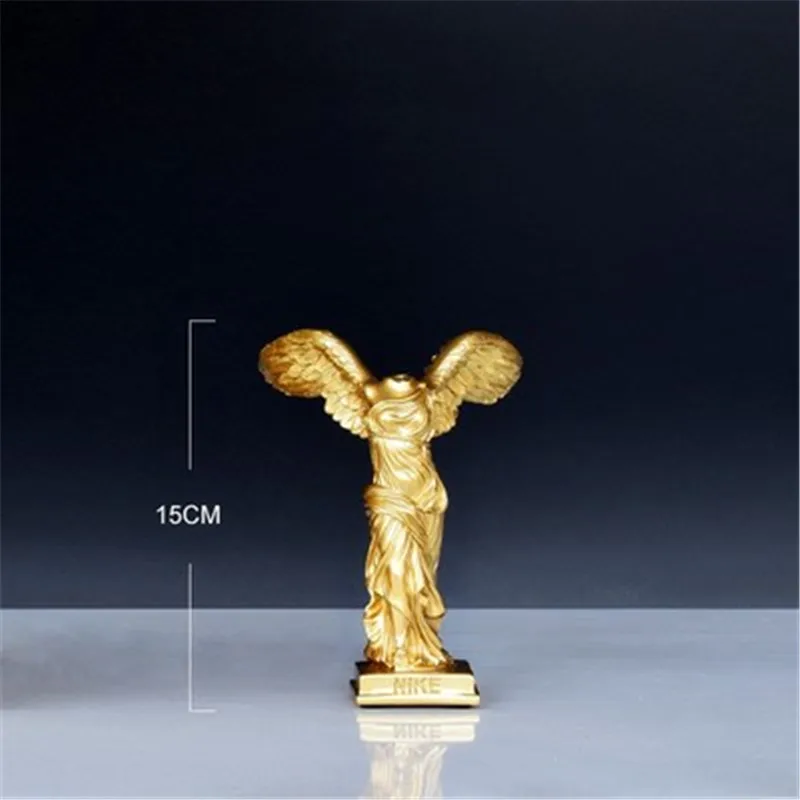 

SALES VICTORY GODDESS SCULPTURE ANCIENT GREEK STATUE FIGURINES RESIN CRAFTWORK HOME LIVING ROOM OFFICE ORNAMENTS L3434