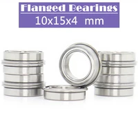 f6700zz flange bearing 10154 mm 10 pcs double shielded deep groove flanged f6700 z zz ball bearings f6700z f6700 z