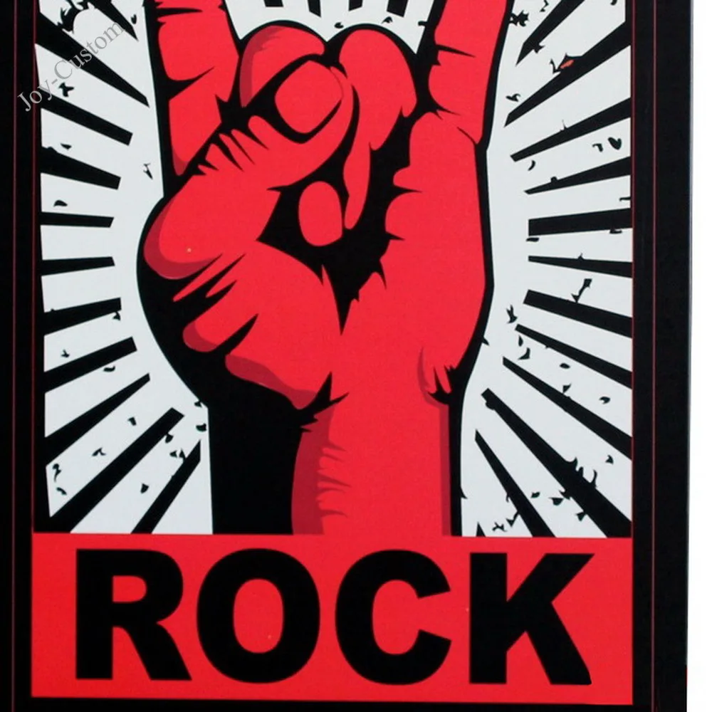 ROCK TUNE UP Поворотная нагрузка металлический девиз знак Ретро музыка декоративная