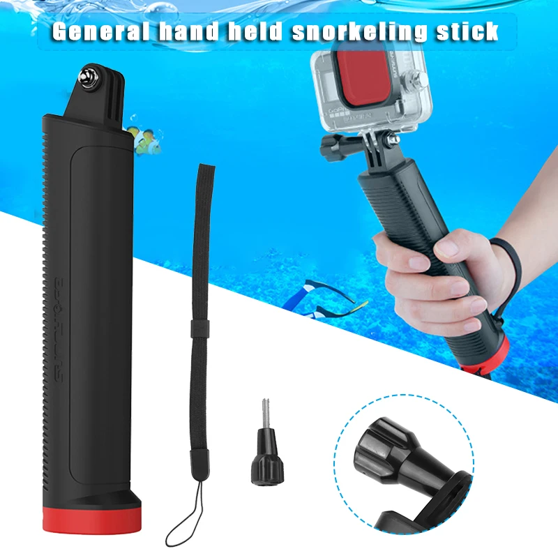 Action Camera Waterproof Floating Handle Water Sport Pole Diving Stick Compatible with GoPro Insta360