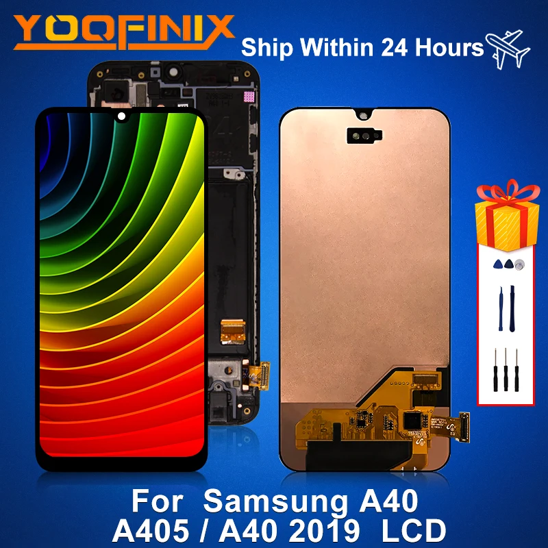 5 9 &quotОригинальный ЖК дисплей для Samsung Galaxy A40 2019 A405 сенсорный экран дигитайзер в