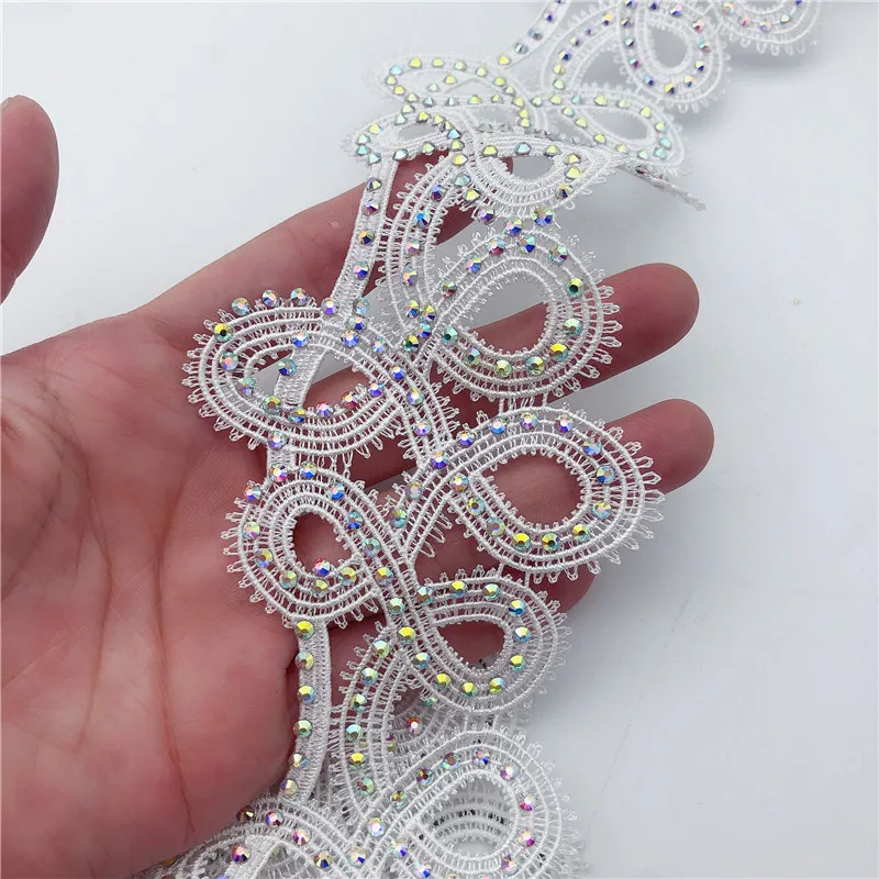 Высококачественная Роскошная Аппликация Венеции шириной 2 7 дюйма 10 ярдов