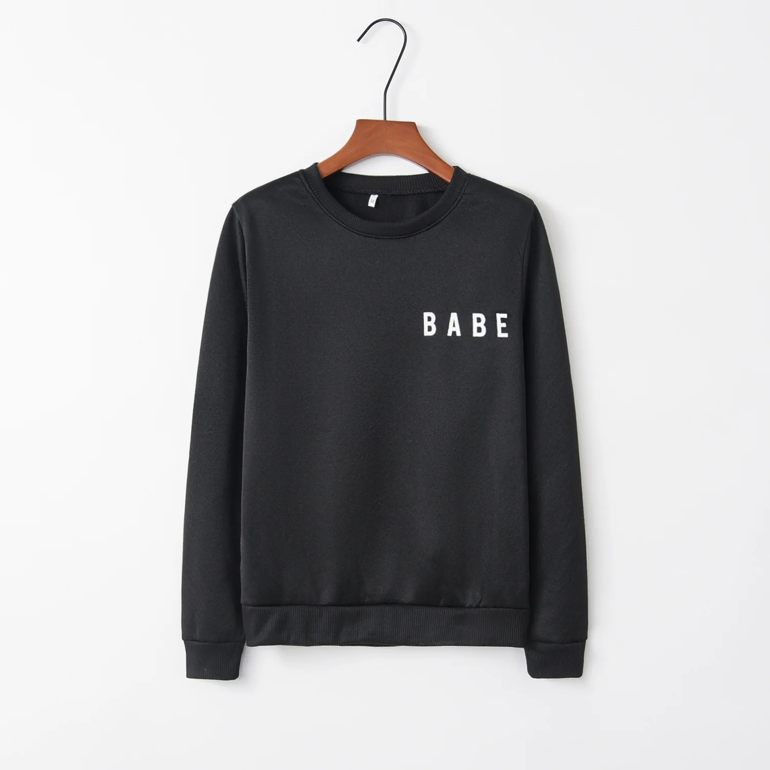 Printed Babe 2022 New Design Hot Sale Hoodies Sweatshirts Women Casual Kawaii Harajuku Sweat Girls European Tops Korean