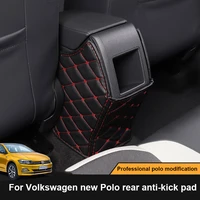 car mats for volkswagen polo hatchback anti dirty pad leather rear seats protection mat accessories interior 2016 2021