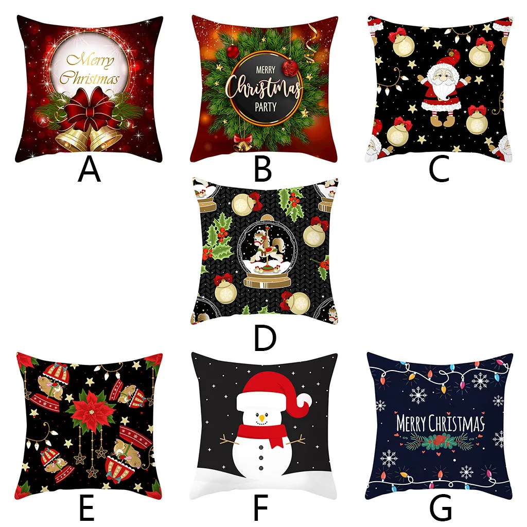 2019 подушка чехол s Рождественская крышка Подушка Чехол Диван талии Бросок Чехлы
