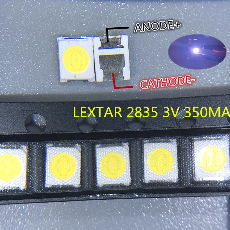 1000 шт. оригинальный LEXTAR 2835 3528 1210 3 в 1 Вт-2 Вт SMD LED для ремонта ТВ ПОДСВЕТКА холодный