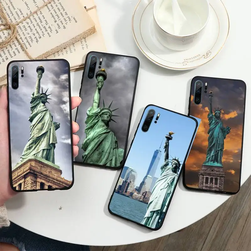 

American Landmarks statue of liberty Phone Case For Huawei honor Mate P 10 20 30 40 i 9 8 pro x Lite smart 2019 nova 5t