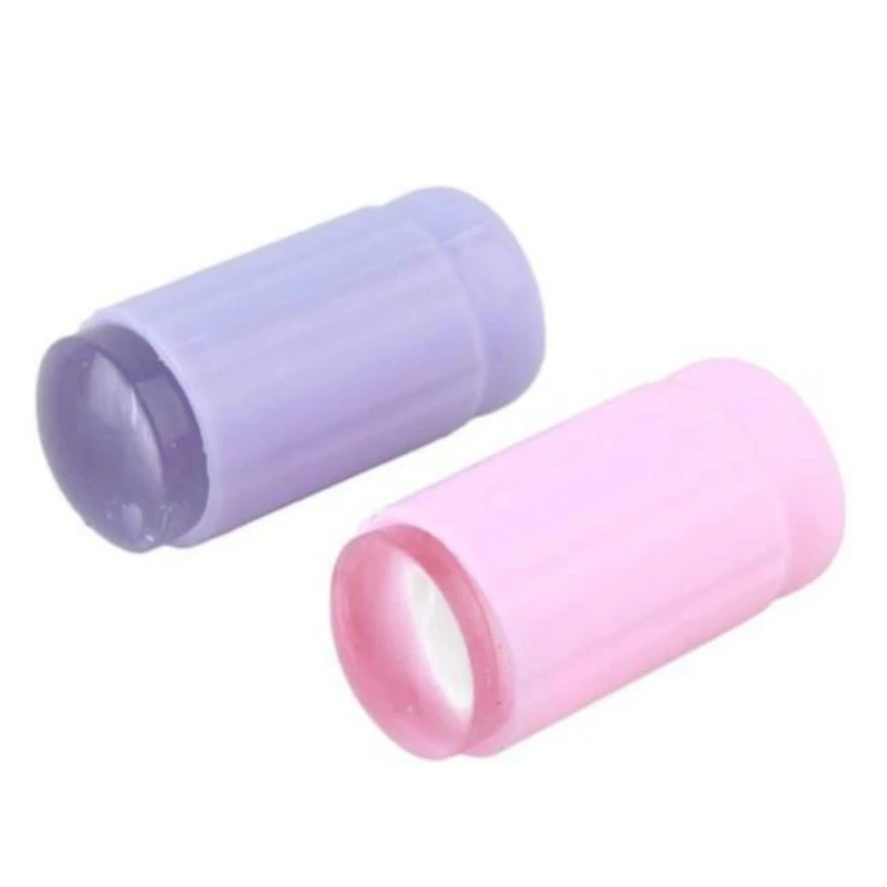 Мягкий силиконовый штемпелюя головка стемпер пластиковый скребок для ногтей