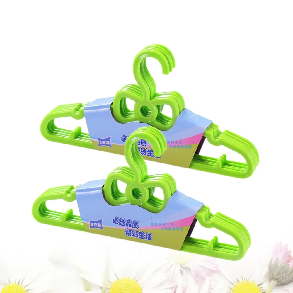 

10PCS Bow Children's Hangers Hangers Kids Home Hangers Clothes Hanging Racks (Red)