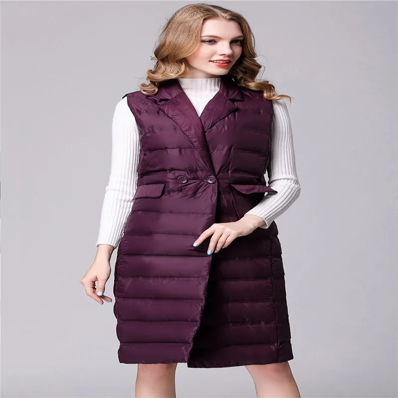 Женский жилет Sanishroly с воротником-стойкой без рукавов осенне-зимний ультралегкий