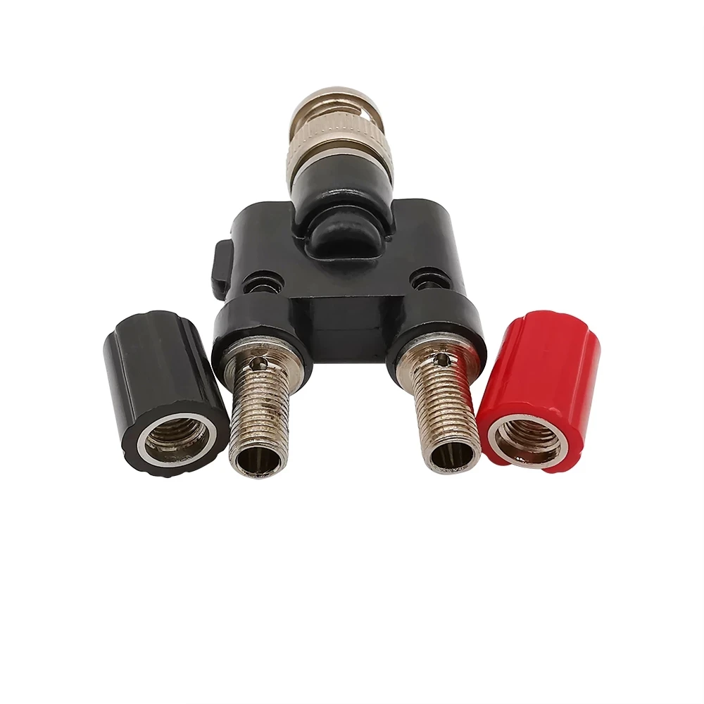 1 шт. радиочастотный коаксиальный разветвитель разъем BNC штекер 2x4 мм типа банан